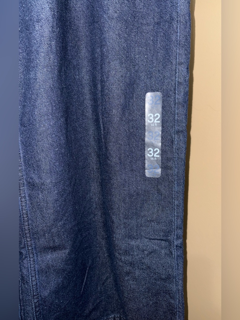 NWT GAP Women’s Baggy Dark Blue wide leg Jeans. Size 14R. - Picture 5 of 9